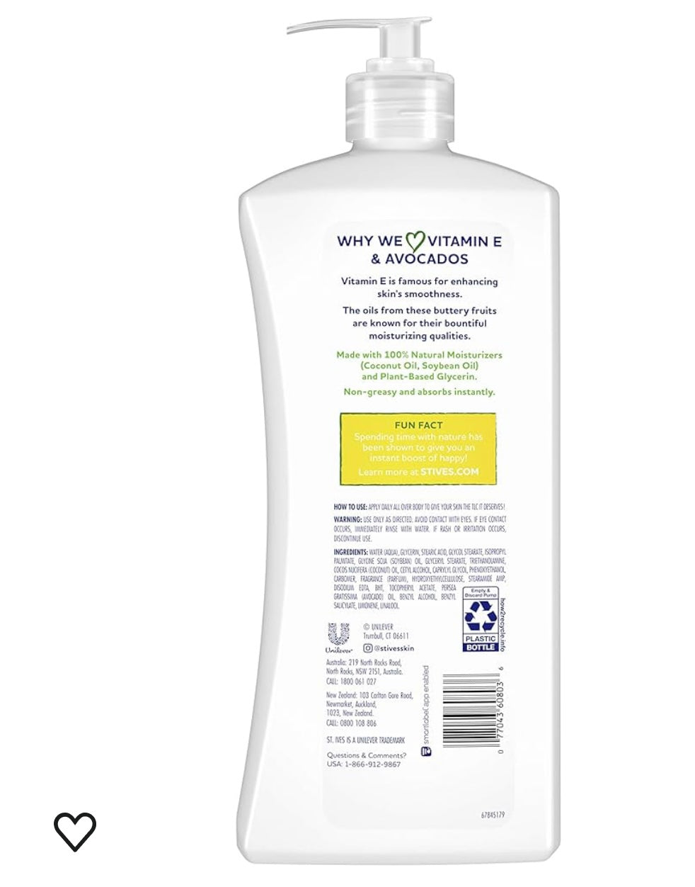 St. Ives soothing body lotion.