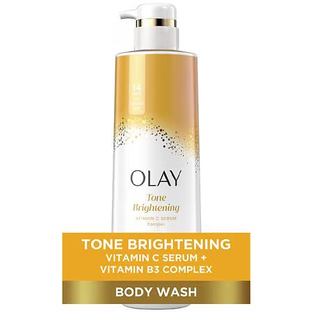 Olay Tone Brightening Body Wash Vitamin C Serum Complex Vitamin C and BHA Serum Complex, 20.0 fl oz