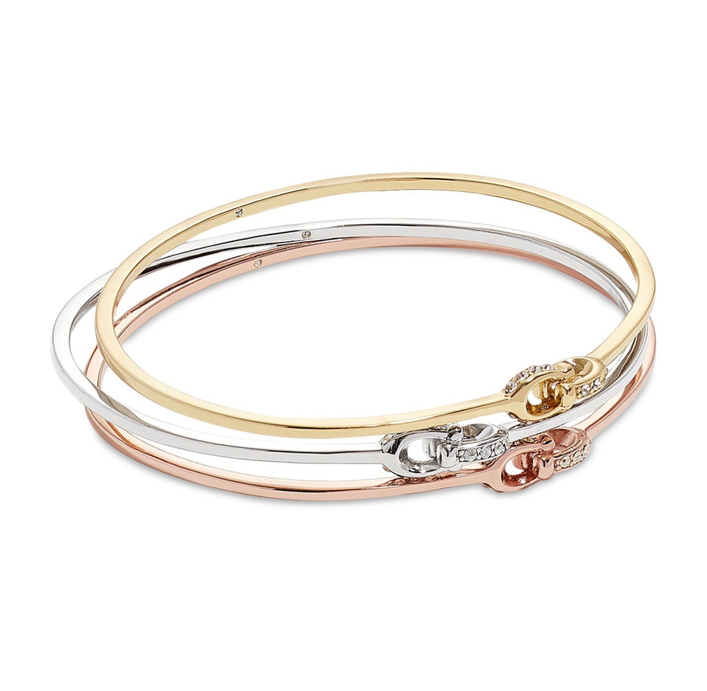 Coach three tone bracelet