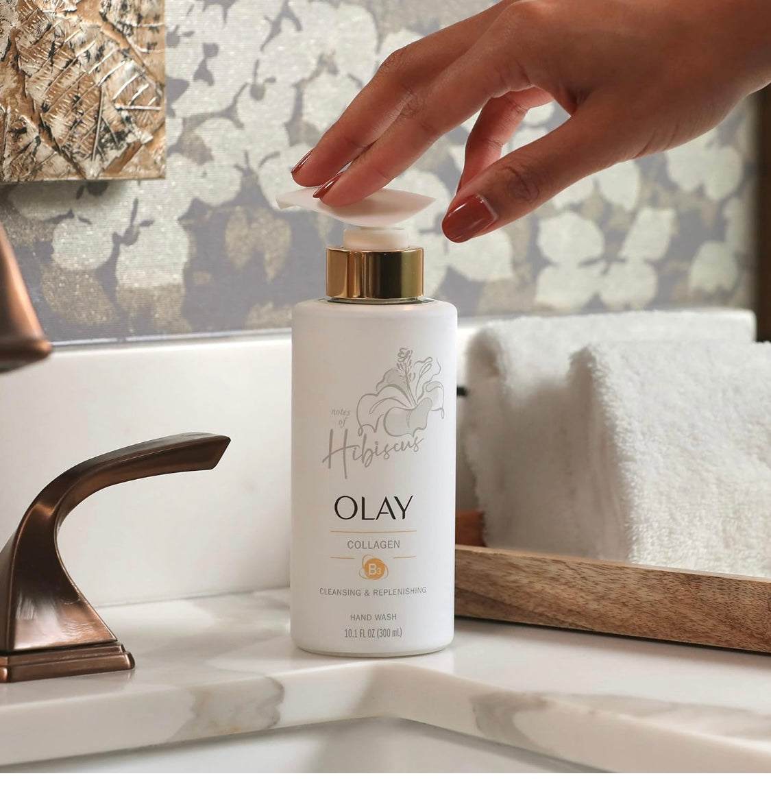 Olay collagen hand wash .