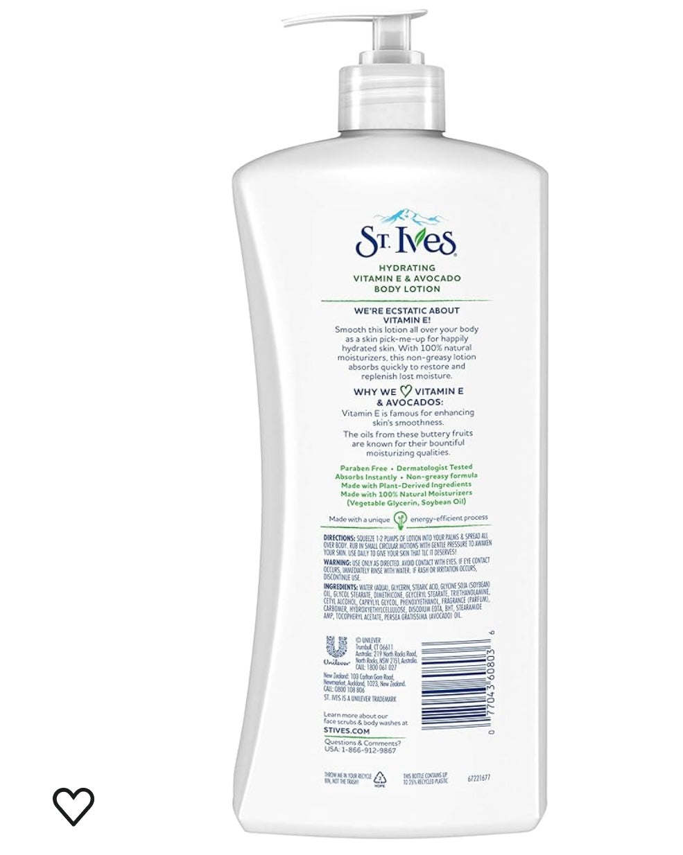 St. Ives soothing body lotion.