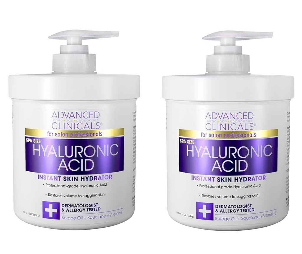 Advanced Clinicals Hyaluronic Acid instant skin hydration