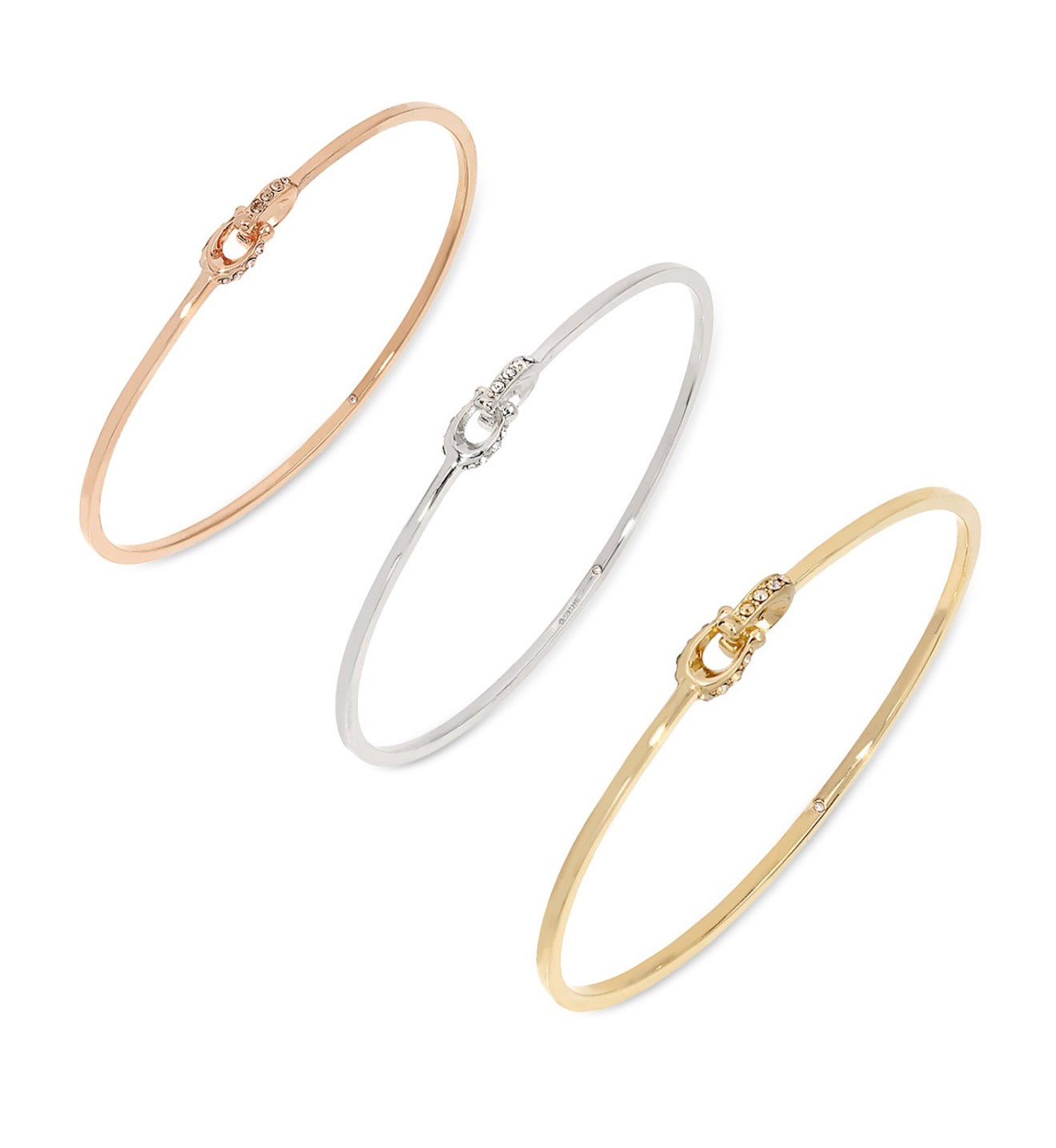 Coach three tone bracelet