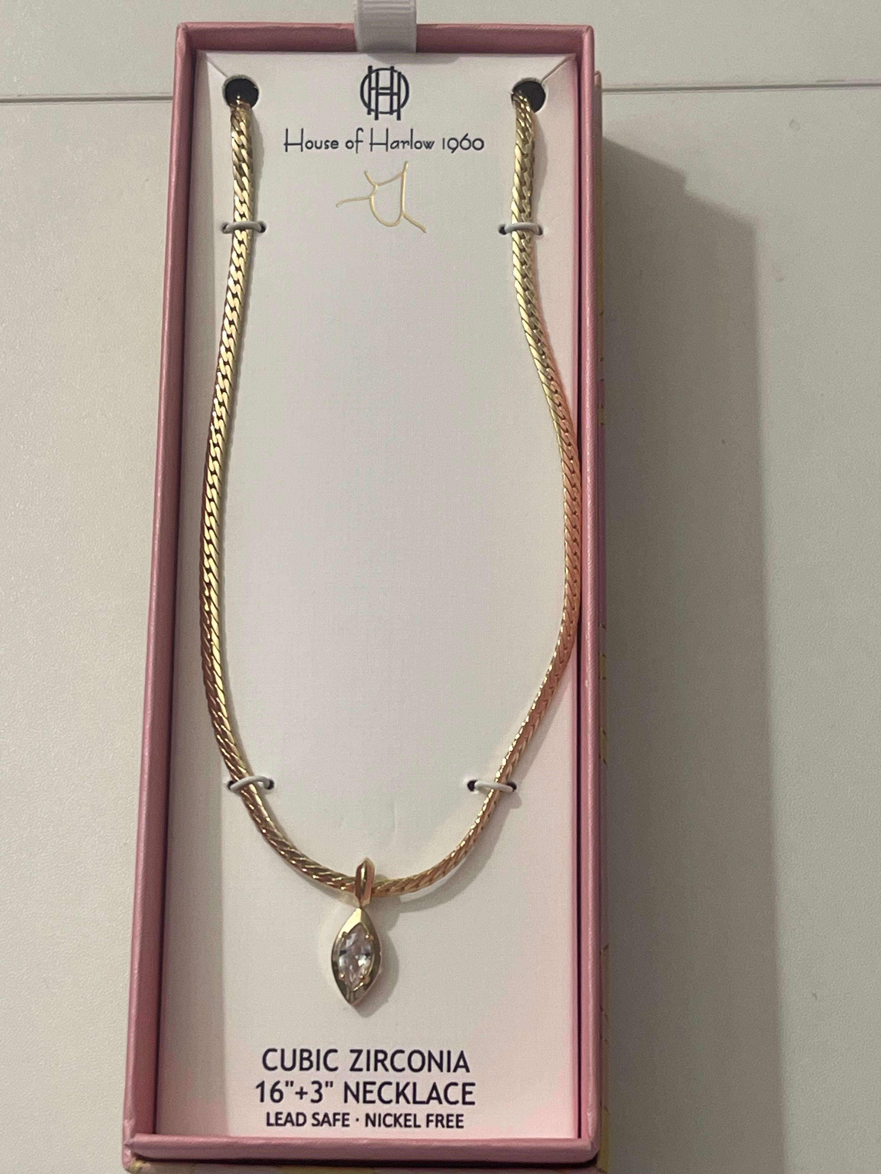 House of Harlow cubic zirconia necklace