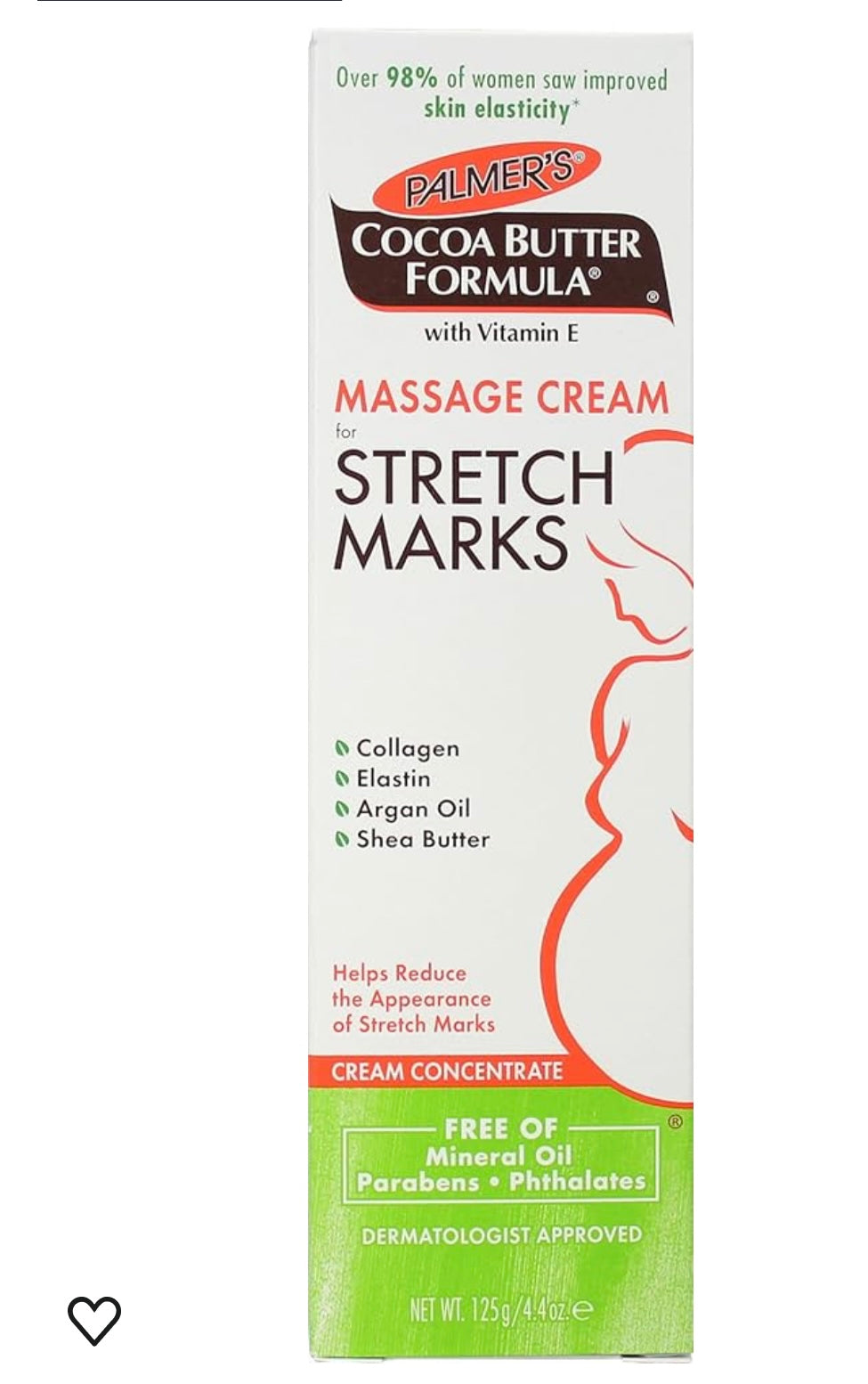 Palmer’s Cocoa Butter Formula with Vitamin E Massage cream for stretch marks