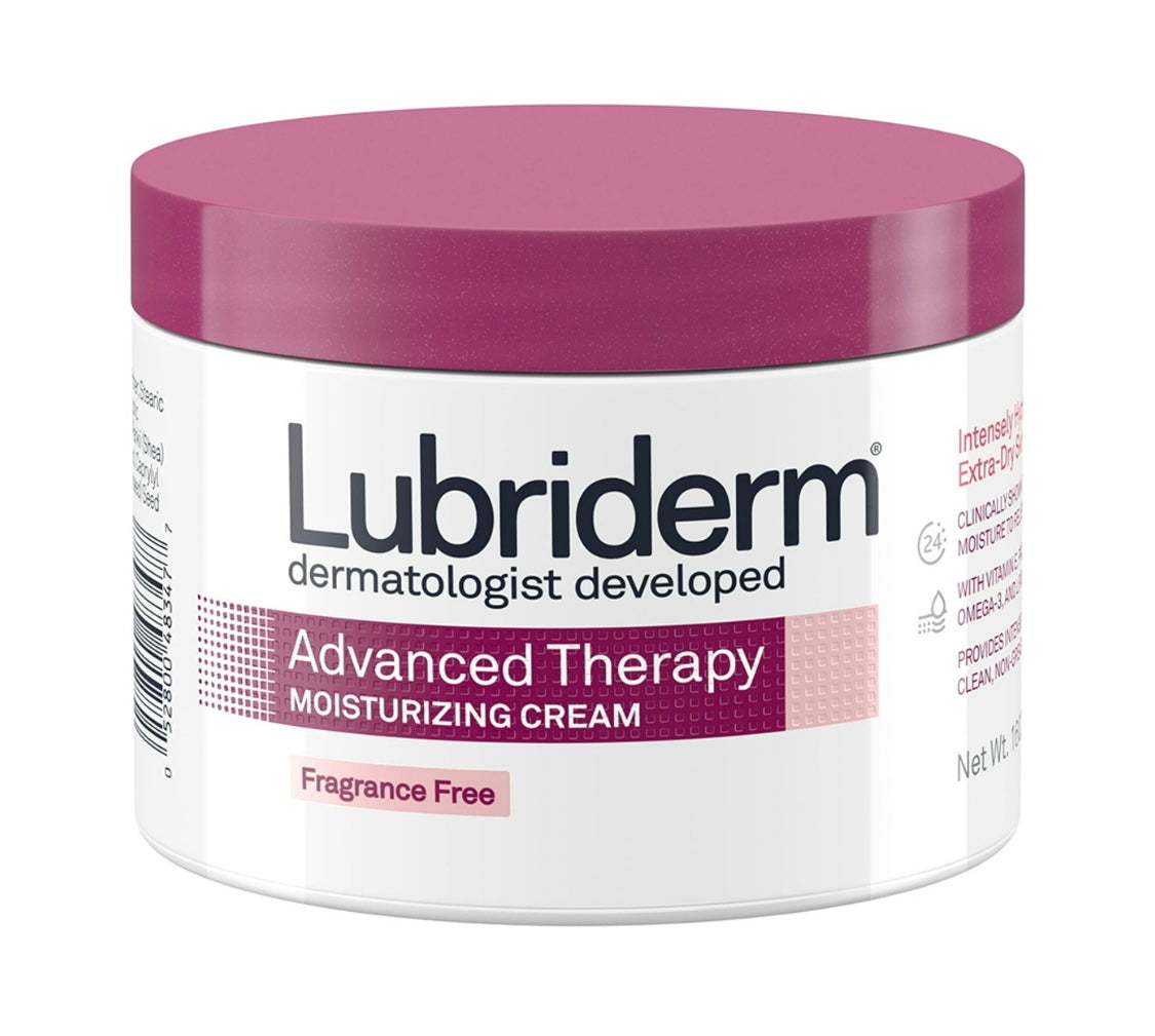 Lubriderm Advanced Therapy Fragrance Free Cream, Vitamin E