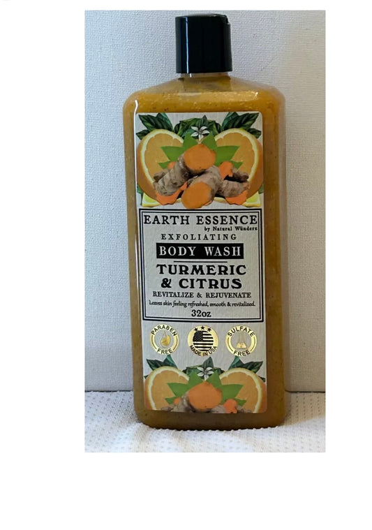 Earth essence exfoliating body wash Turmeric +Citrus