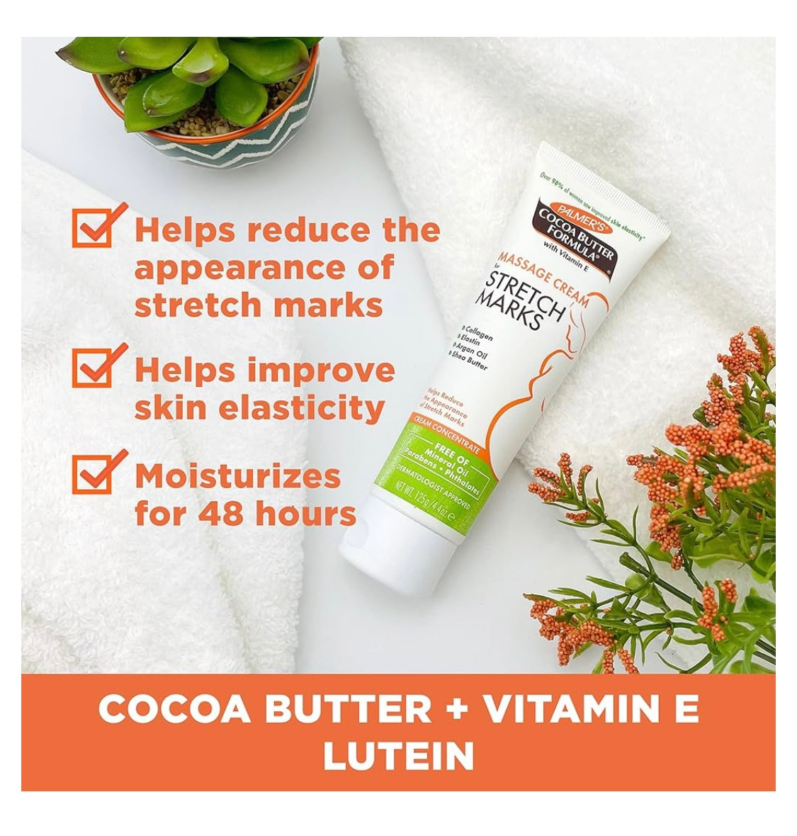Palmer’s Cocoa Butter Formula with Vitamin E Massage cream for stretch marks