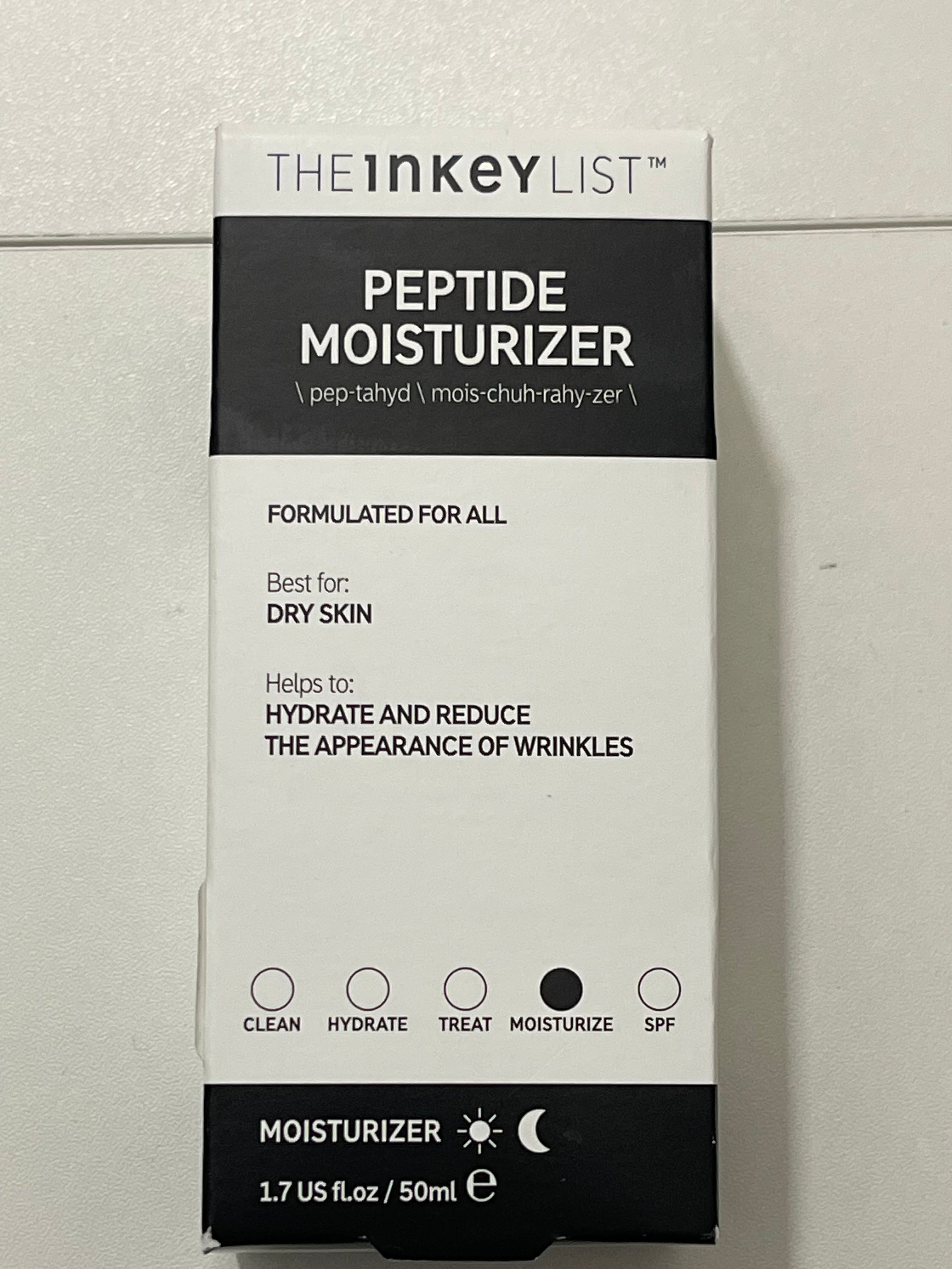 The Inkeylist peptide moisturizer for dry skin