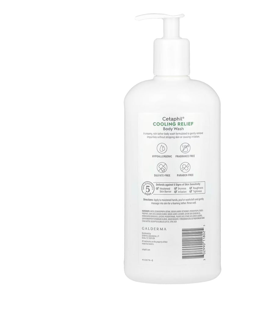 Cetaphil cooling relief body wash.