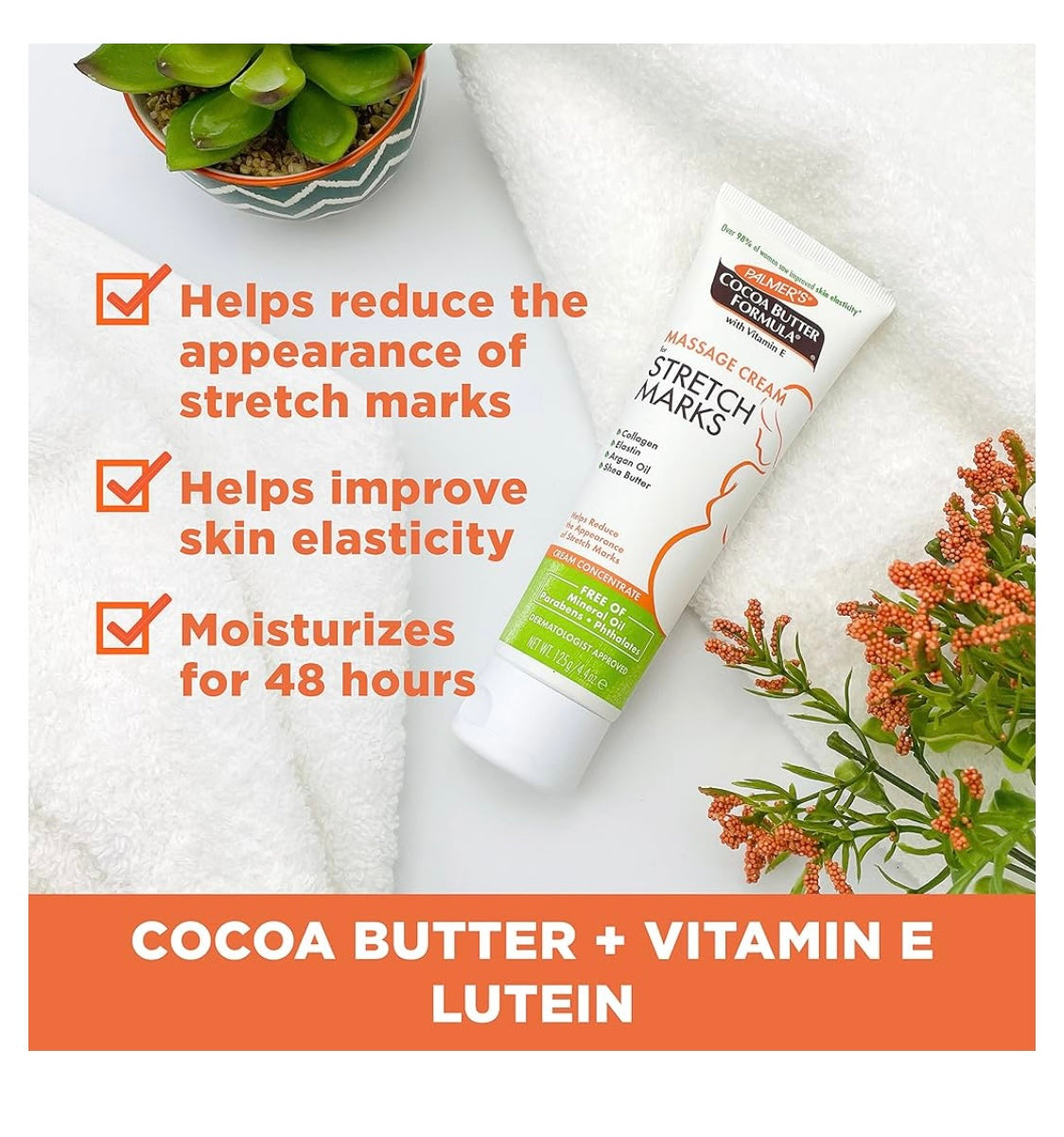 Palmer’s Cocoa Butter Formula with Vitamin E Massage cream for stretch marks
