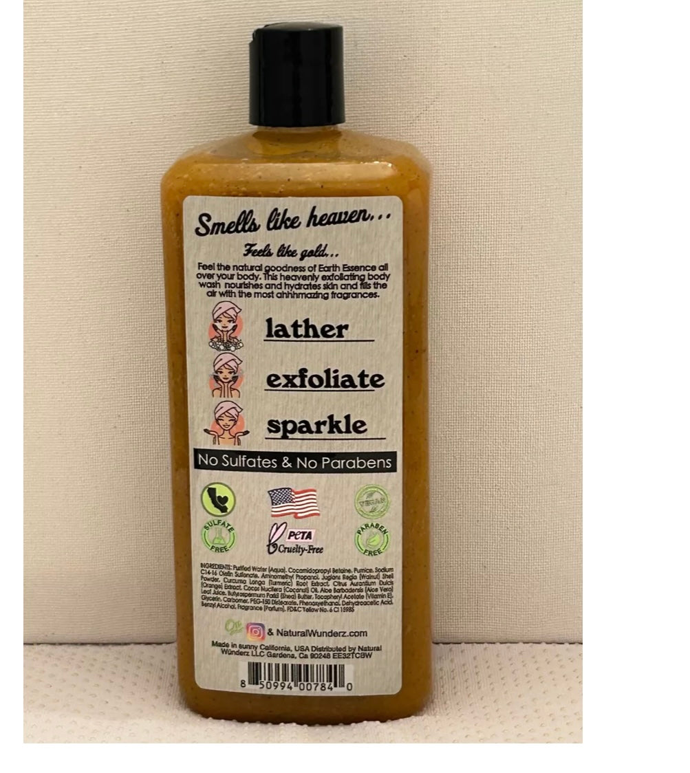 Earth essence exfoliating body wash Turmeric +Citrus