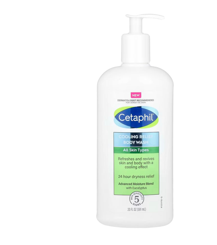 Cetaphil cooling relief body wash.