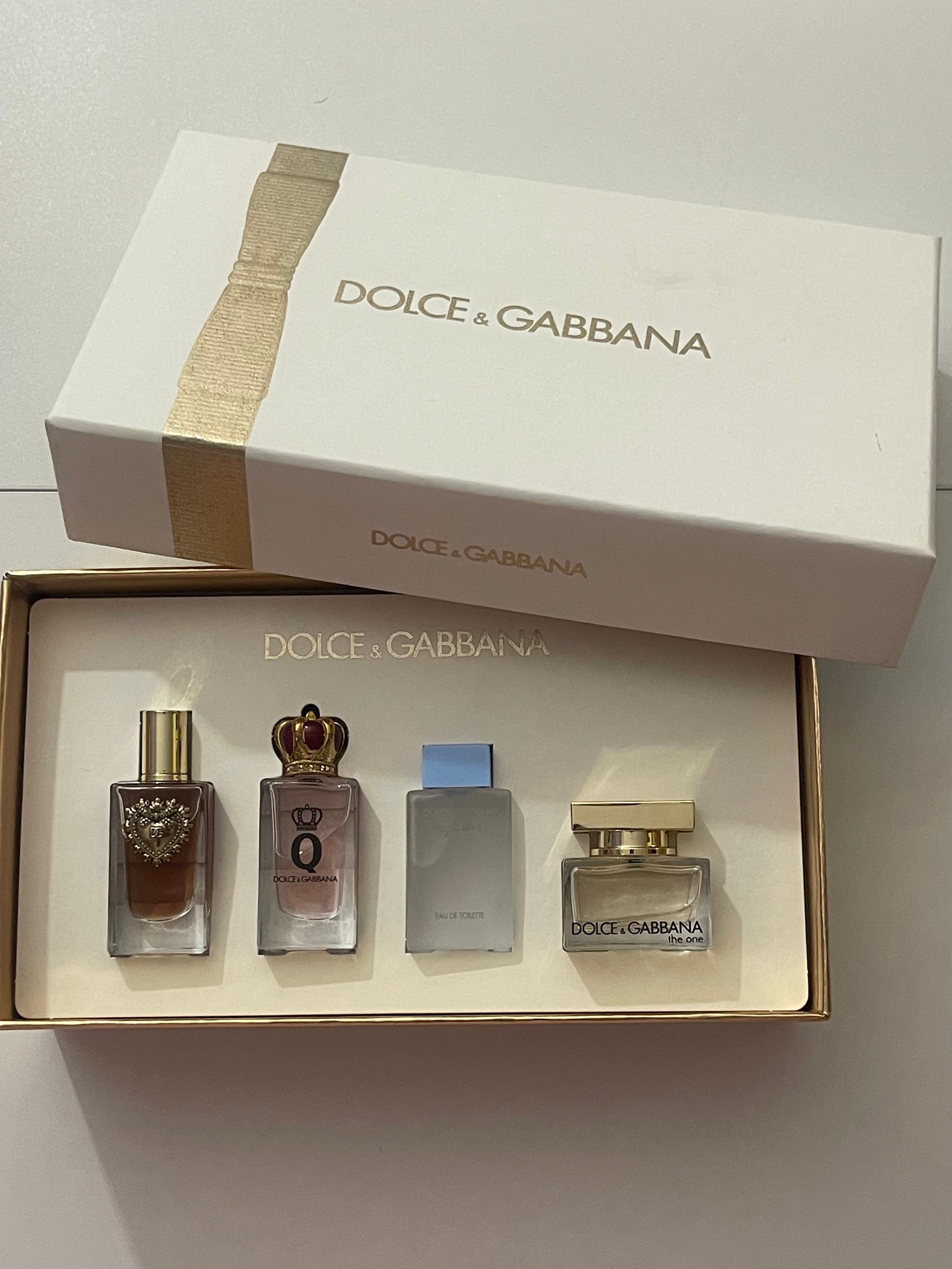 Dolce & Gabbana gift set of 4 mini bottles