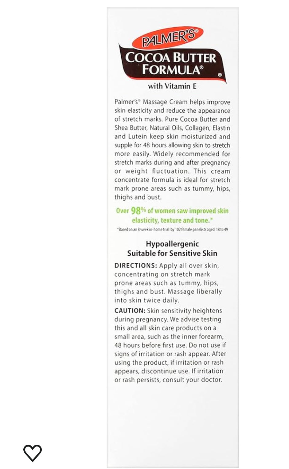 Palmer’s Cocoa Butter Formula with Vitamin E Massage cream for stretch marks